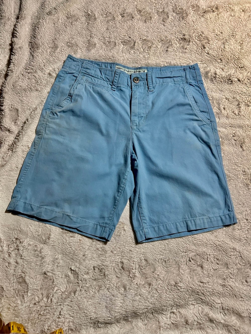 American Eagle Outfitters Light Blue Flat Front Chino Shorts
